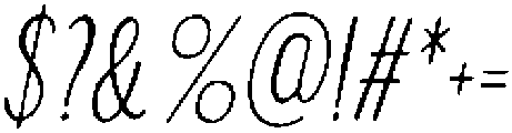 Inklio Bold Italic otf (700) Font OTHER CHARS