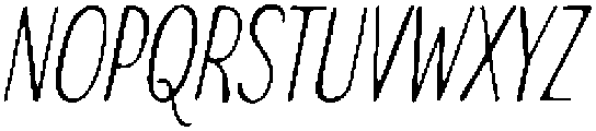 Inklio Bold Italic otf (700) Font UPPERCASE