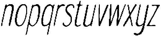 Inklio Bold Italic otf (700) Font LOWERCASE
