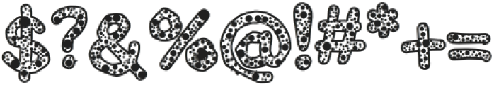 Inkpen Spotty otf (400) Font OTHER CHARS