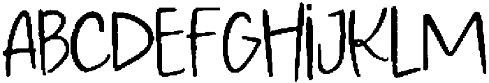 Inkspill Sans Regular otf (400) Font UPPERCASE