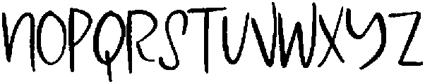 Inkspill Sans Regular otf (400) Font LOWERCASE