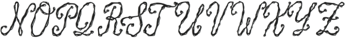 Inky Babe Regular ttf (400) Font UPPERCASE
