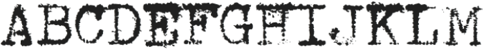 InkyTypewriter-Regular otf (400) Font UPPERCASE