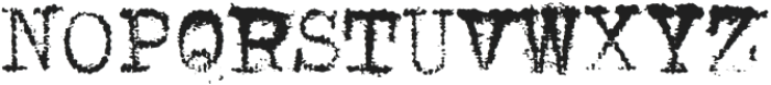 InkyTypewriter-Regular otf (400) Font UPPERCASE