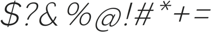 Inovasi Extra Light Italic otf (200) Font OTHER CHARS