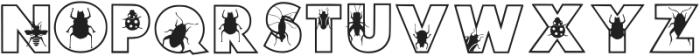 Insect Az Regular otf (400) Font UPPERCASE