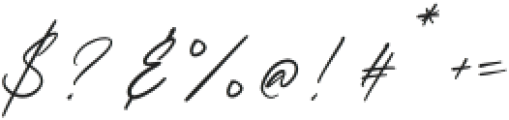 InsignaSignature-Regular otf (400) Font OTHER CHARS