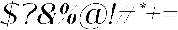 InstaAvant-Italic otf (400) Font OTHER CHARS