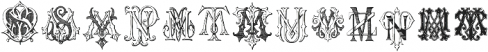 Intellecta Monograms MMNR New Series ttf (400) Font LOWERCASE