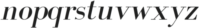 IntellectaBodonedItalic Regular otf (400) Font LOWERCASE