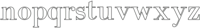 IntellectaBodonedOutline Regular otf (400) Font LOWERCASE