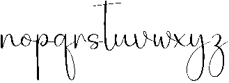Intelligent Regular otf (400) Font LOWERCASE