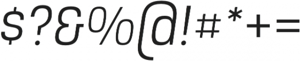 Intensiva Regular Italic otf (400) Font OTHER CHARS