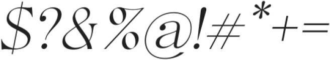 Intenso Italic otf (400) Font OTHER CHARS