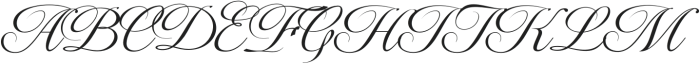 Intenso Script otf (400) Font UPPERCASE