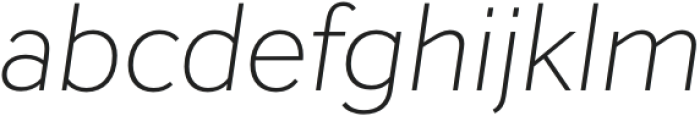 Inter Sans ExtraLight It otf (200) Font LOWERCASE