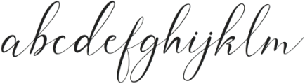 Inter Signature otf (400) Font LOWERCASE