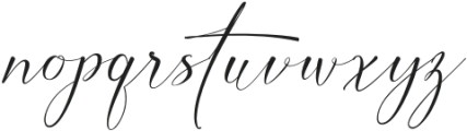 Inter Signature otf (400) Font LOWERCASE