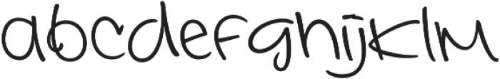 Interconnected otf (400) Font LOWERCASE