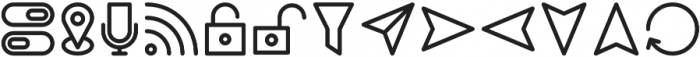 Interface Icon Font Symbol otf (400) Font UPPERCASE