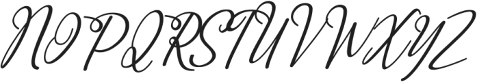 Interflow Italic otf (400) Font UPPERCASE