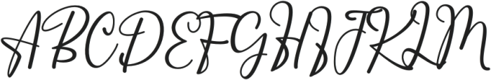 Interflow-Regular otf (400) Font UPPERCASE