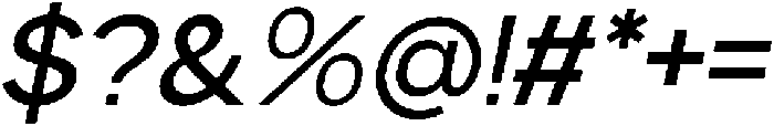 Intrade Italic otf (400) Font OTHER CHARS