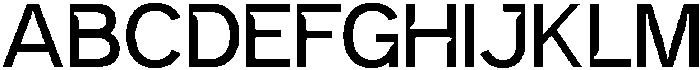 Intrade Regular otf (400) Font UPPERCASE