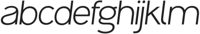 inceptum Light Italic otf (300) Font LOWERCASE