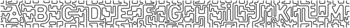 infinitylabyrinth-Regular otf (400) Font LOWERCASE