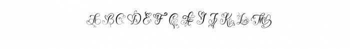 InitialValentine.otf Font UPPERCASE