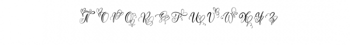 InitialValentine.otf Font UPPERCASE