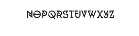 Invasible Inline.ttf Font LOWERCASE