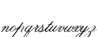 Indenture English Penman Regular Font LOWERCASE