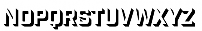 Industry Inc 3D Font UPPERCASE