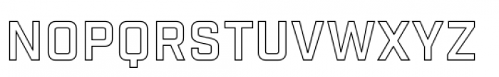 Industry Inc Outline Font LOWERCASE