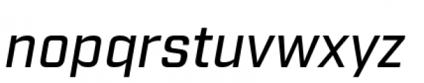 Industry Medium Italic Font LOWERCASE