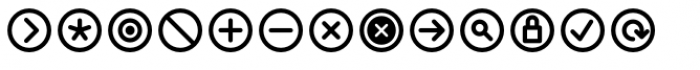 InfoBits Symbols Font UPPERCASE