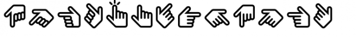 InfoBits Symbols Font LOWERCASE