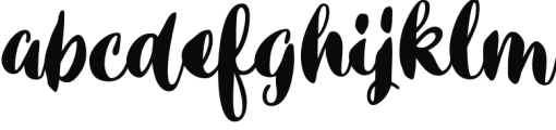 Inkston Brush Font LOWERCASE