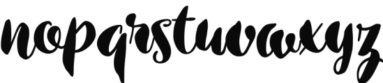 Inkston Brush Font LOWERCASE