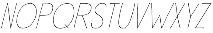 Insect Jar Italic Font LOWERCASE