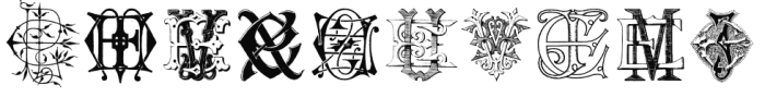 Intellecta Monograms Collection EL EZ New Series Font OTHER CHARS