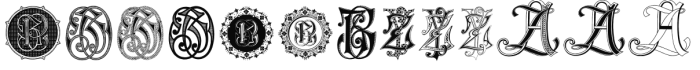 Intellecta Monograms Collection Soft YZ ZZ Font LOWERCASE