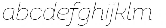 Intro Thin Italic Font LOWERCASE