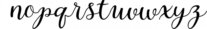 Intybus Script Font LOWERCASE