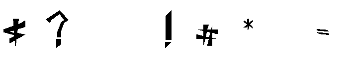 INCAC Font OTHER CHARS