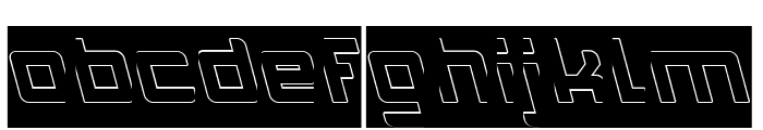 INVASION-Hollow-Inverse Font LOWERCASE