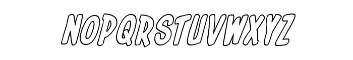 In-House Edition Outline Italic Font UPPERCASE